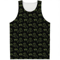 Boo Ghost Pattern Print Men's Tank Top