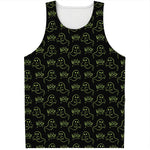 Boo Ghost Pattern Print Men's Tank Top