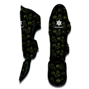 Boo Ghost Pattern Print Muay Thai Shin Guard