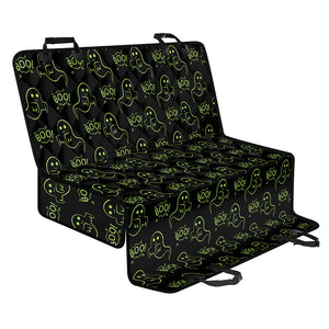 Boo Ghost Pattern Print Pet Car Back Seat Cover