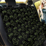 Boo Ghost Pattern Print Pet Car Back Seat Cover