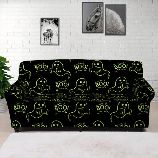 Boo Ghost Pattern Print Sofa Cover