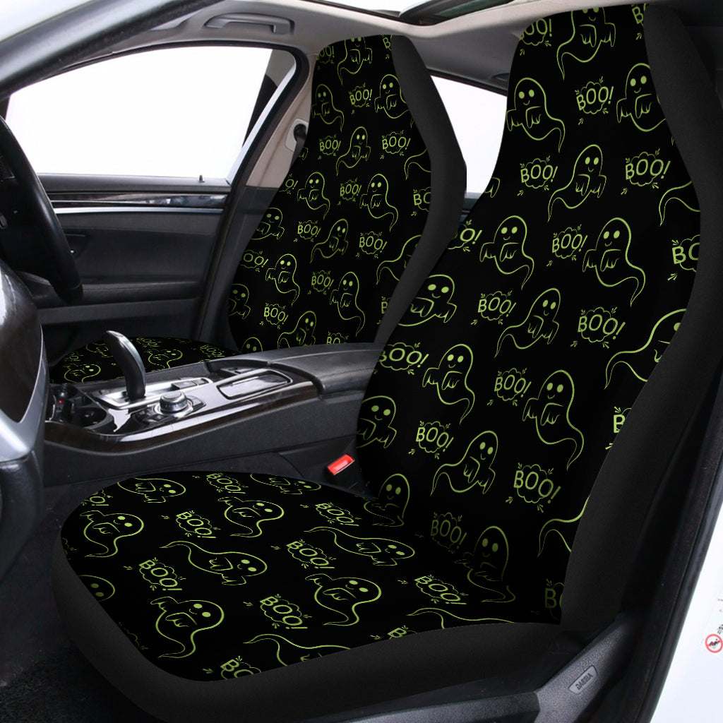 Boo Ghost Pattern Print Universal Fit Car Seat Covers