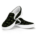 Boo Ghost Pattern Print White Slip On Sneakers