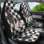 Border Collie Checker Universal Fit Car Seat Covers GearFrost