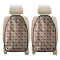 Boston Terrier Heart Pattern Print Car Seat Organizers