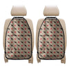 Boston Terrier Heart Pattern Print Car Seat Organizers