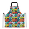 Boston Terrier Puppy Faces Print Apron