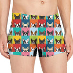 Boston Terrier Puppy Faces Print Men's Boxer Briefs