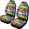 Boston Terrier Puppy Faces Print Universal Fit Car Seat Covers