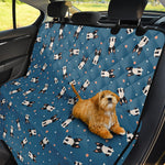 Boston Terrier With Glasses Print Pet Car Back Seat Cover