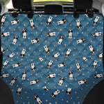 Boston Terrier With Glasses Print Pet Car Back Seat Cover