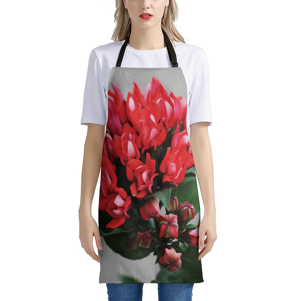 Bouvardia Flower Print Apron