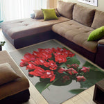 Bouvardia Flower Print Area Rug