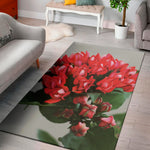 Bouvardia Flower Print Area Rug