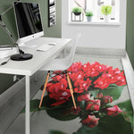 Bouvardia Flower Print Area Rug