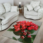 Bouvardia Flower Print Area Rug