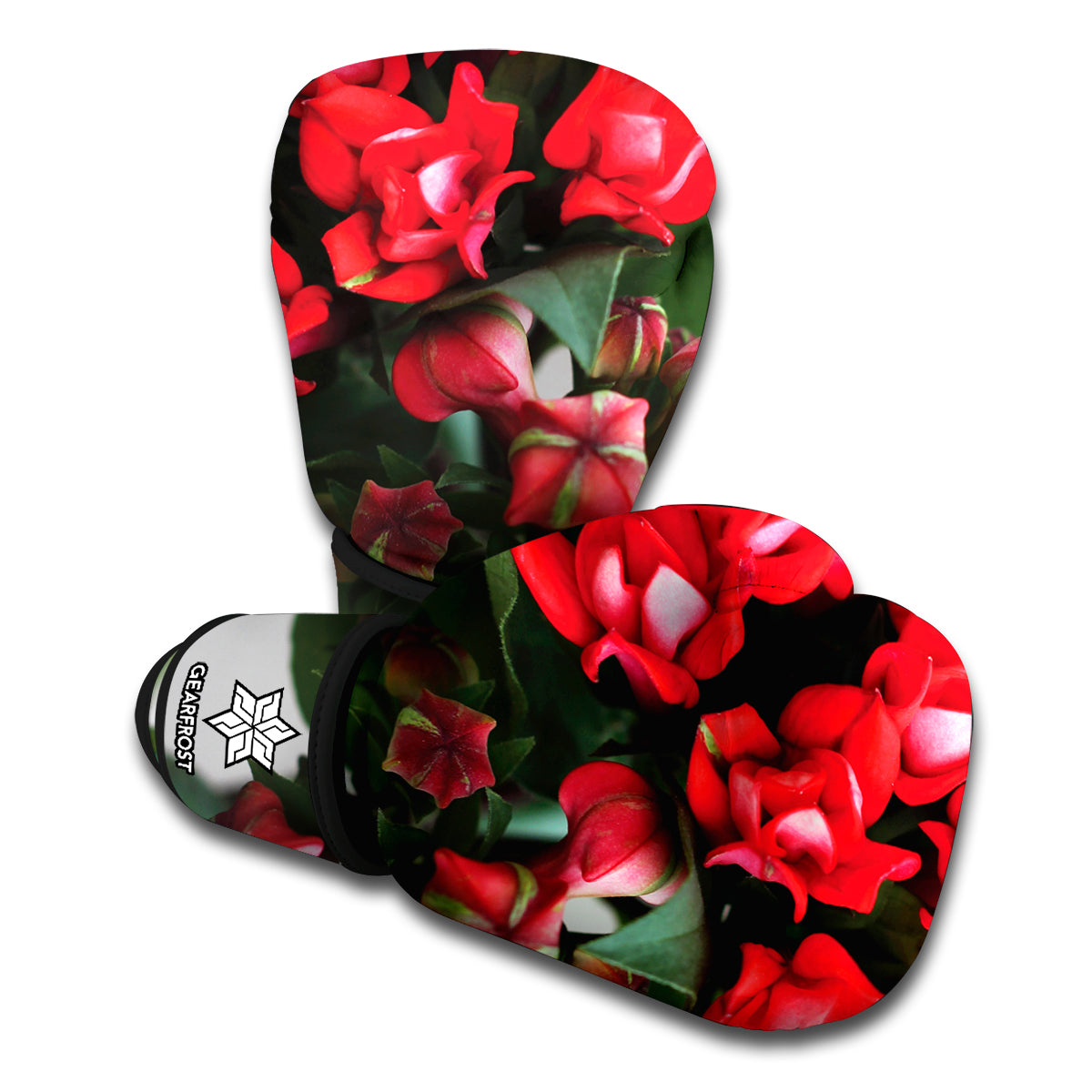 Bouvardia Flower Print Boxing Gloves