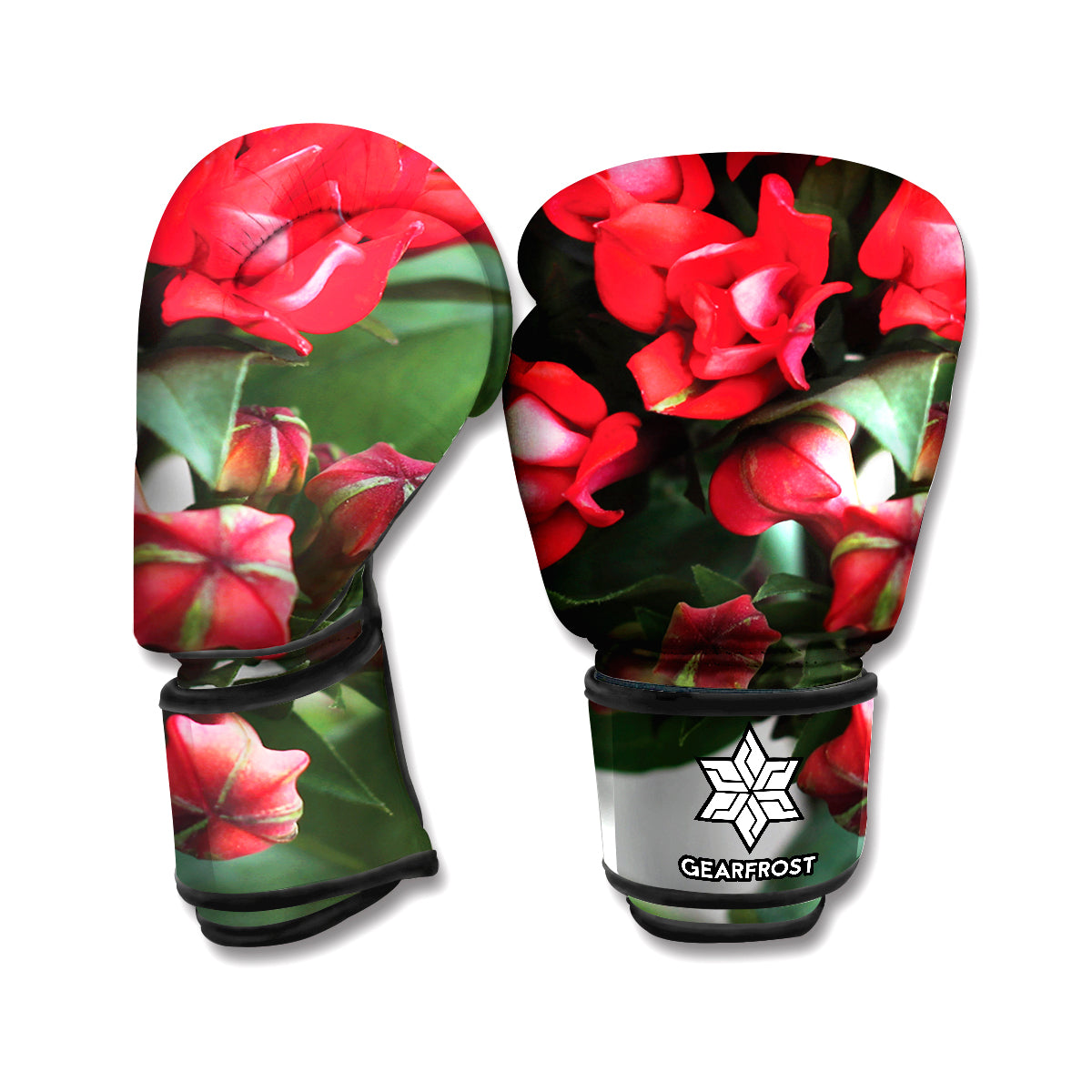 Bouvardia Flower Print Boxing Gloves