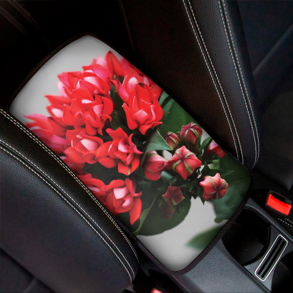 Bouvardia Flower Print Car Center Console Cover