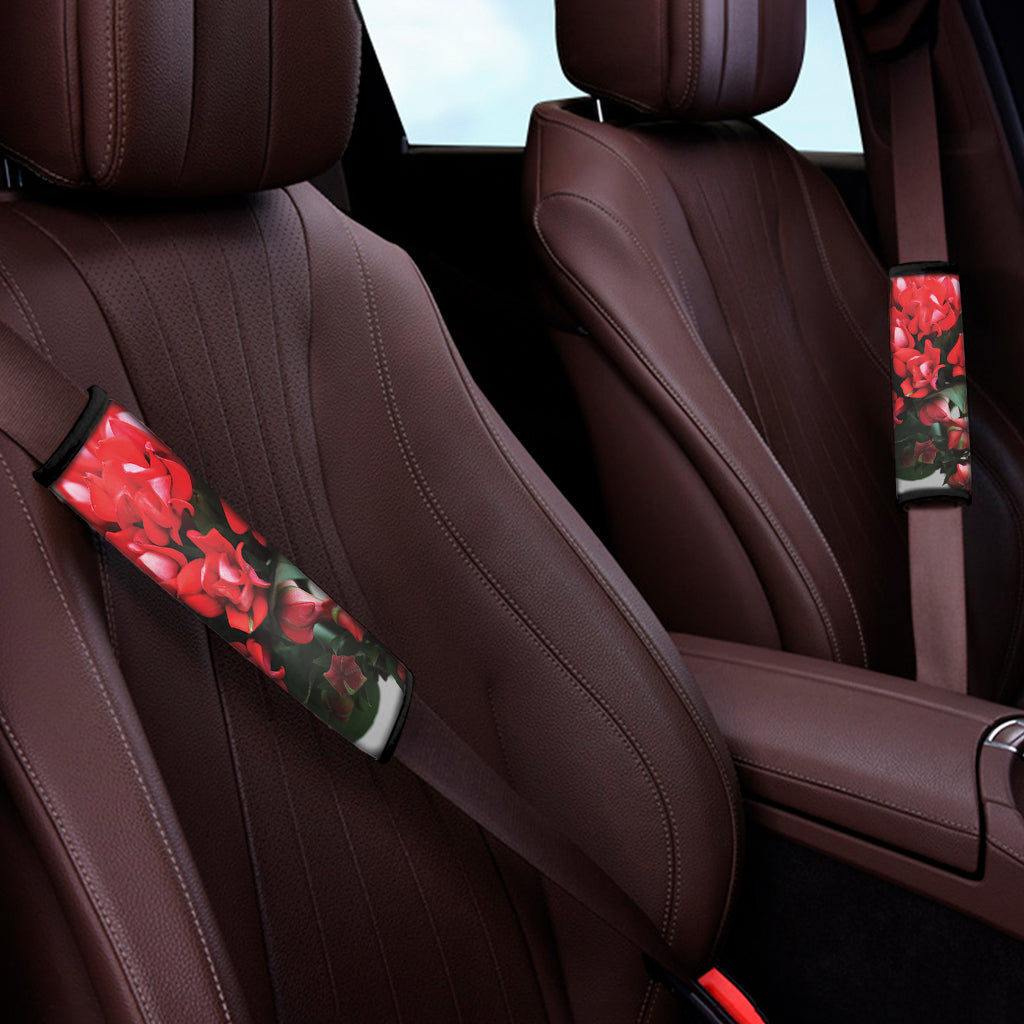 Bouvardia Flower Print Car Seat Belt Covers