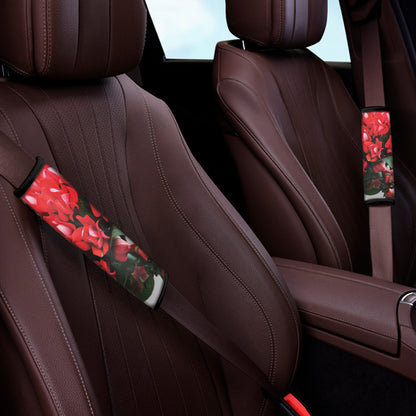 Bouvardia Flower Print Car Seat Belt Covers
