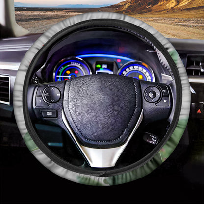 Bouvardia Flower Print Car Steering Wheel Cover