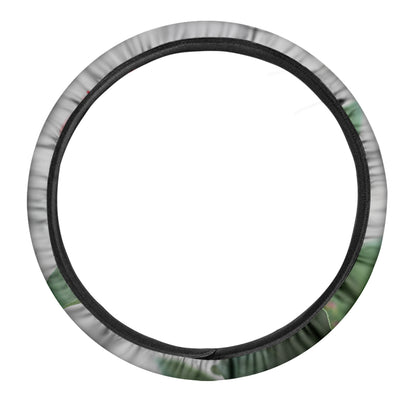 Bouvardia Flower Print Car Steering Wheel Cover