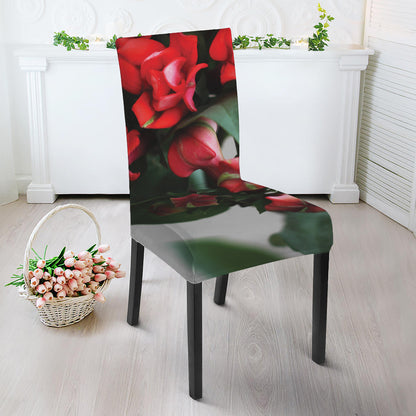 Bouvardia Flower Print Dining Chair Slipcover