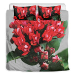 Bouvardia Flower Print Duvet Cover Bedding Set