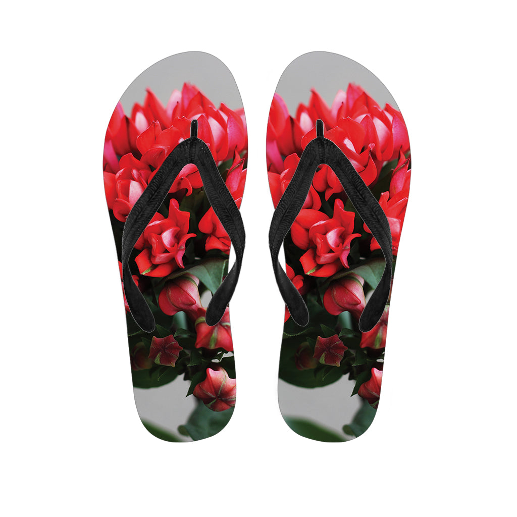 Bouvardia Flower Print Flip Flops