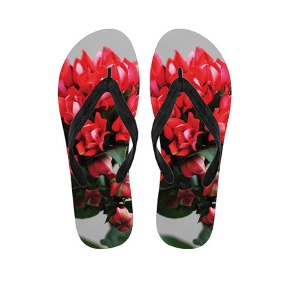 Bouvardia Flower Print Flip Flops
