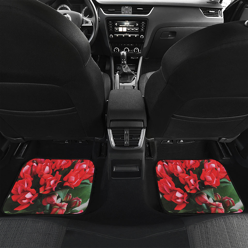 Bouvardia Flower Print Front and Back Car Floor Mats
