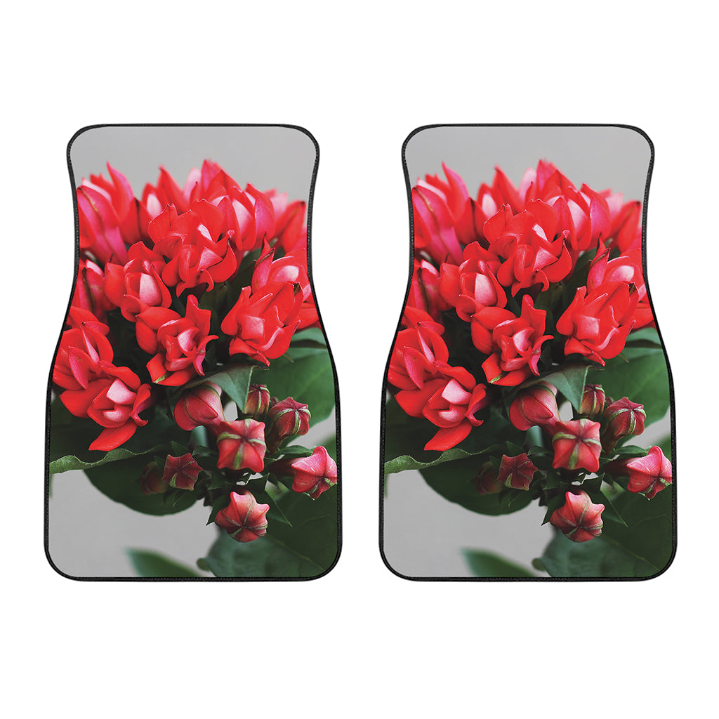 Bouvardia Flower Print Front Car Floor Mats