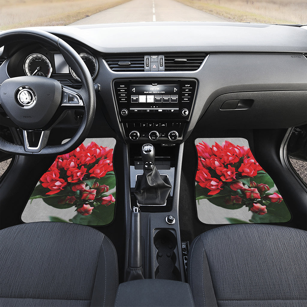 Bouvardia Flower Print Front Car Floor Mats