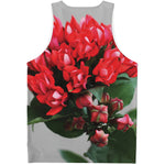 Bouvardia Flower Print Men's Tank Top