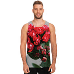 Bouvardia Flower Print Men's Tank Top