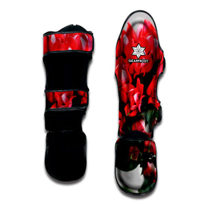 Bouvardia Flower Print Muay Thai Shin Guard