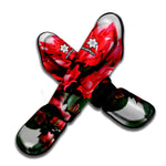 Bouvardia Flower Print Muay Thai Shin Guard