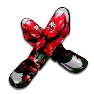 Bouvardia Flower Print Muay Thai Shin Guard