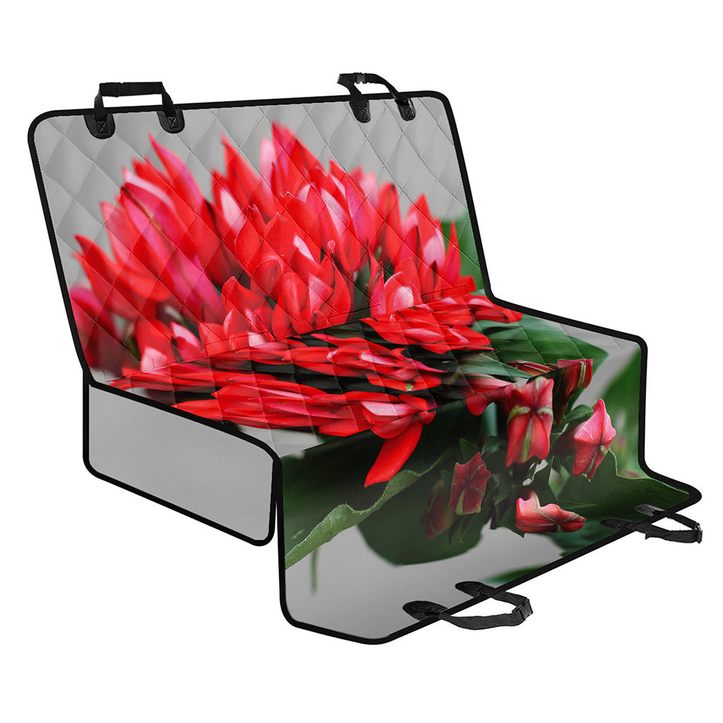 Bouvardia Flower Print Pet Car Back Seat Cover