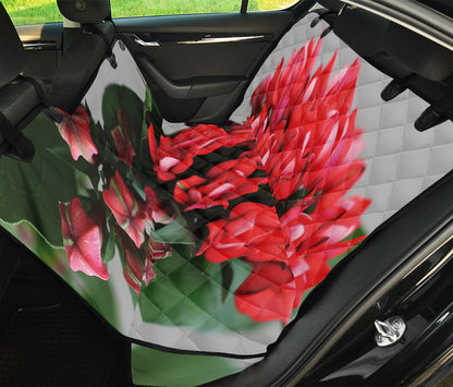 Bouvardia Flower Print Pet Car Back Seat Cover