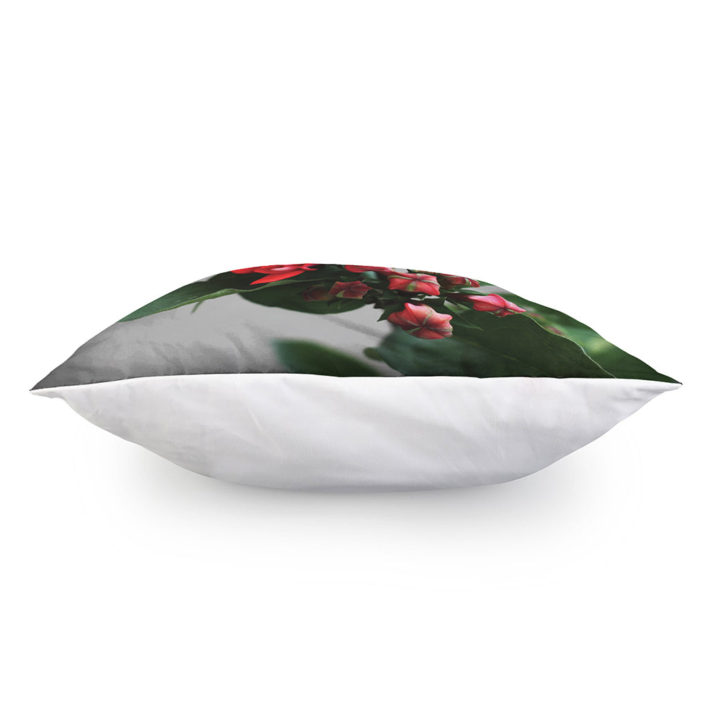 Bouvardia Flower Print Pillow Cover