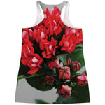 Bouvardia Flower Print Women's Racerback Tank Top