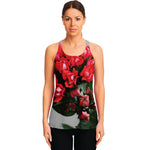 Bouvardia Flower Print Women's Racerback Tank Top