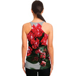 Bouvardia Flower Print Women's Racerback Tank Top
