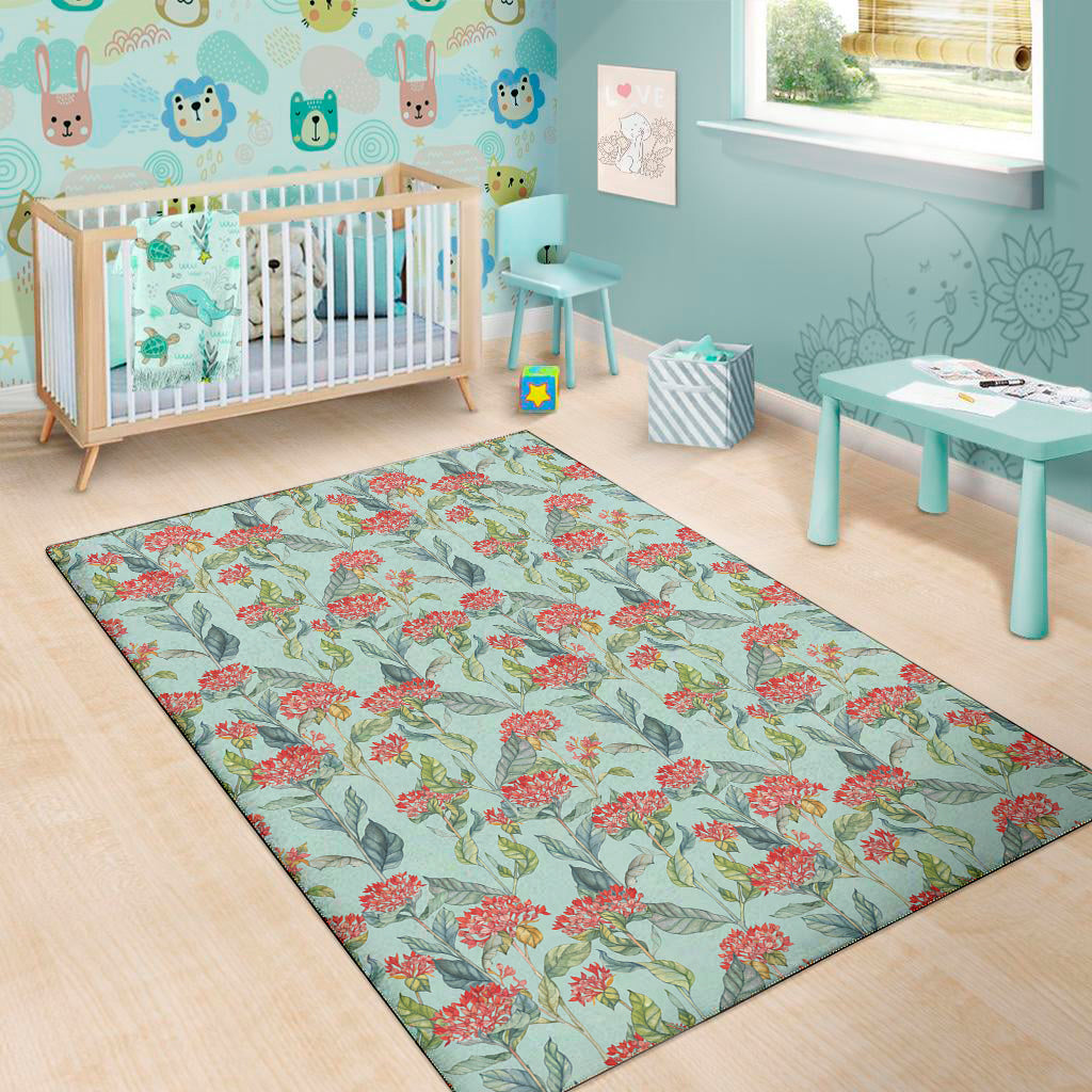Bouvardia Pattern Print Area Rug