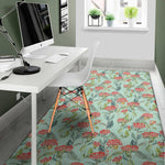 Bouvardia Pattern Print Area Rug
