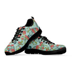 Bouvardia Pattern Print Black Sneakers