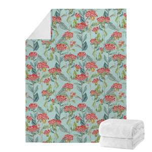 Bouvardia Pattern Print Blanket